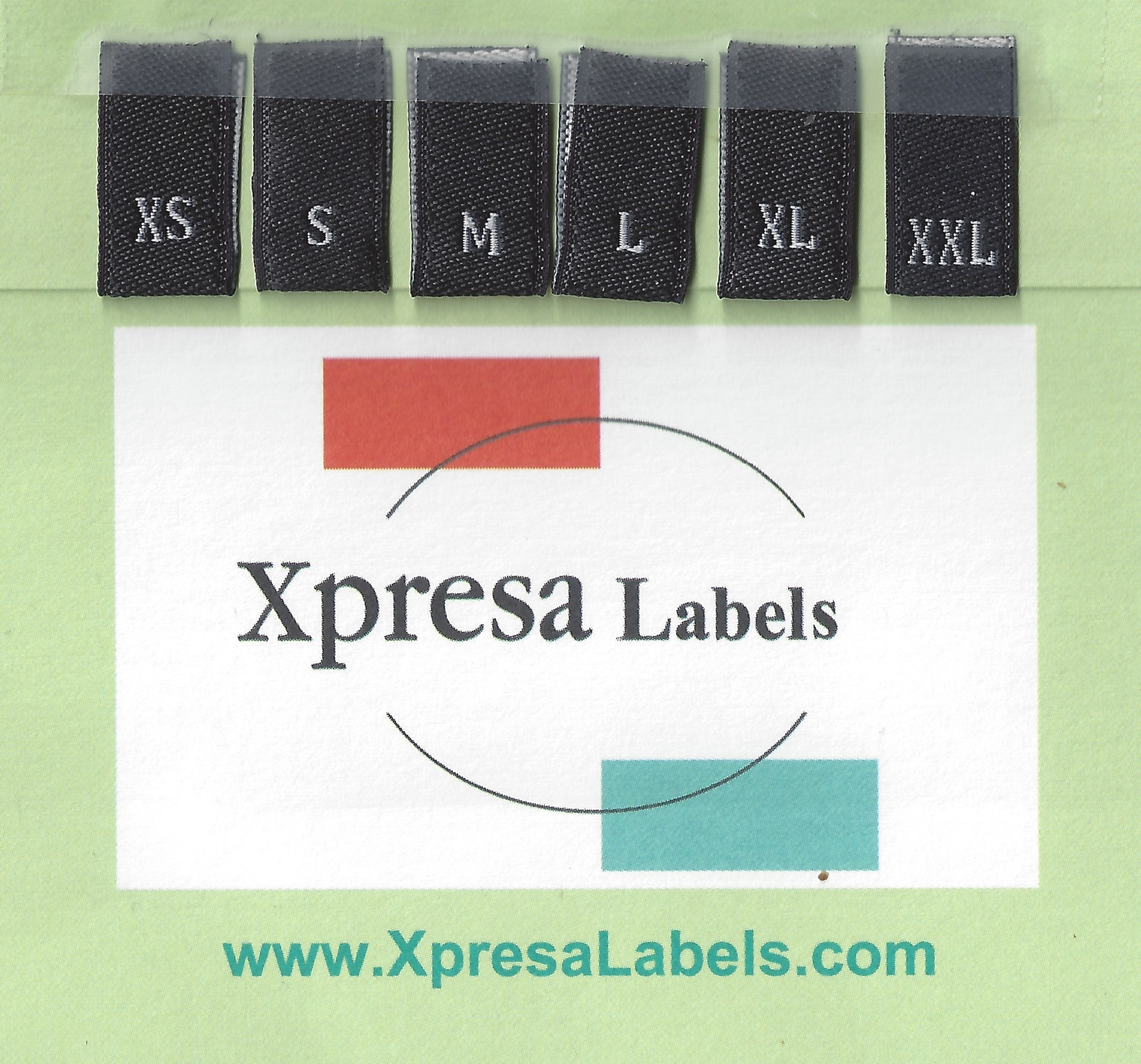 Custom Clothing Tags - Black/White - Xpresa Labels
