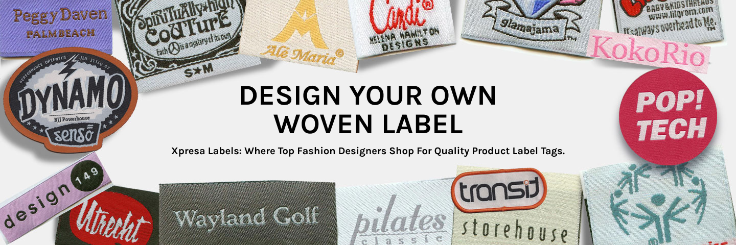 Sew in Name Labels, Branding Labels, Text Only Personalized Labels