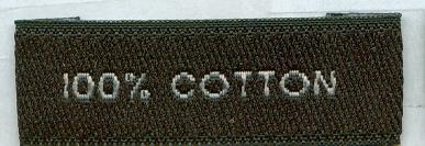 Woven Clothing Labels Stock Woven 100% Cotton