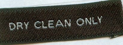 Woven Clothing Labels Stock Woven Dry Clean Only