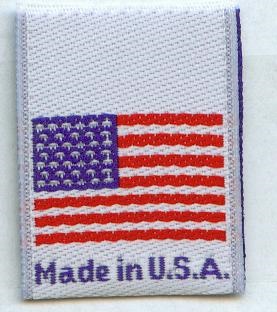 Woven Clothing Labels Stock Woven Made in USA Color