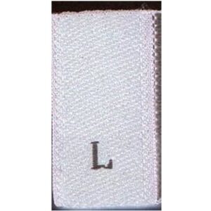 White/Black Size Labels L