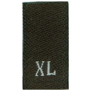 Black/White Size Labels XL