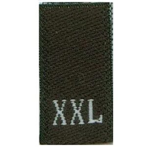 Black/White Size Labels XXL