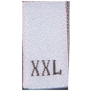 White/Black Size Labels XXL