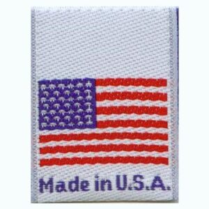 Woven Made in USA Color Origin Labels